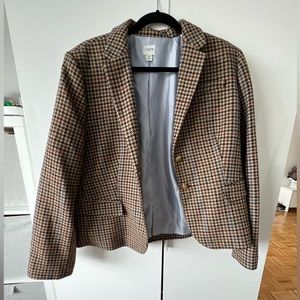Jcrew Houndstooth schoolboy blazer